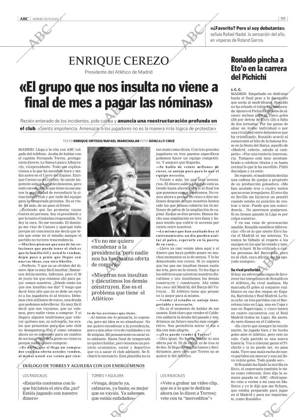 ABC MADRID 20-05-2005 página 99