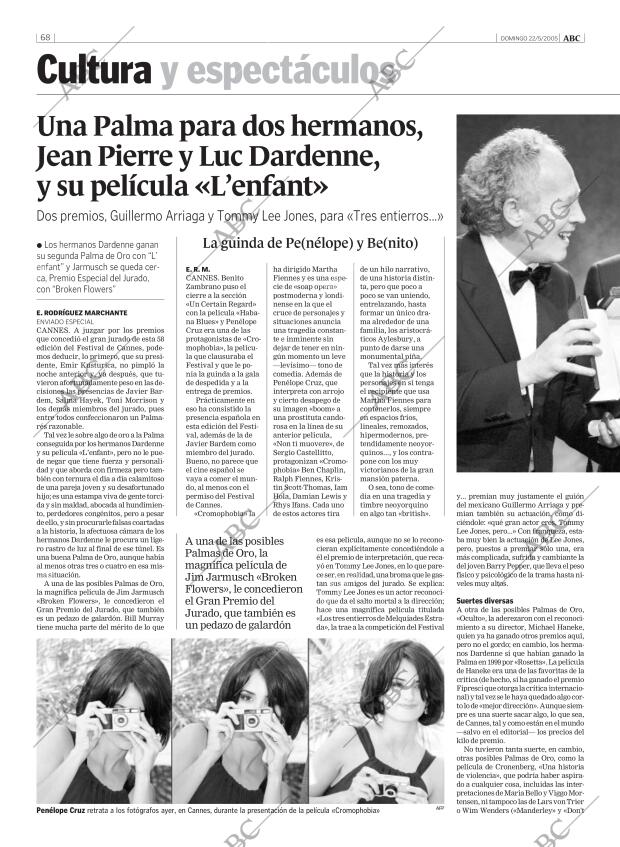 ABC MADRID 22-05-2005 página 68