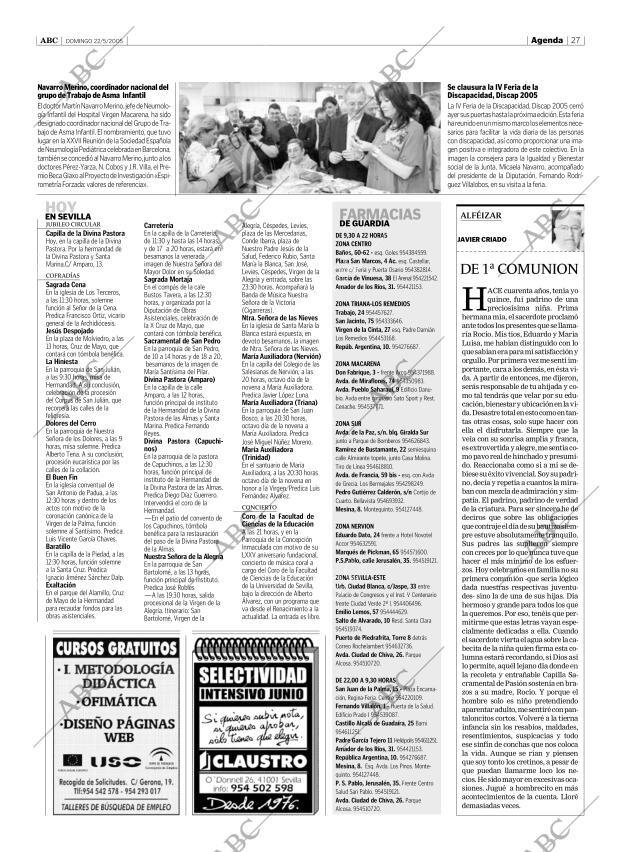 ABC SEVILLA 22-05-2005 página 27