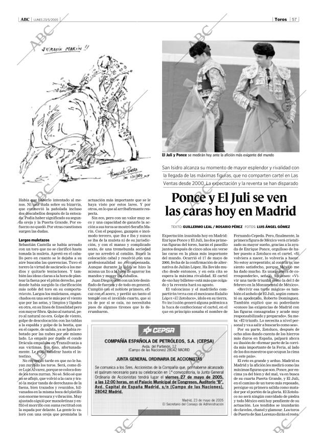 ABC MADRID 23-05-2005 página 57