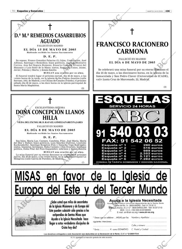 ABC MADRID 24-05-2005 página 70