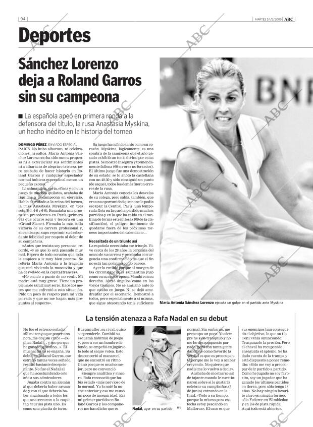 ABC MADRID 24-05-2005 página 94