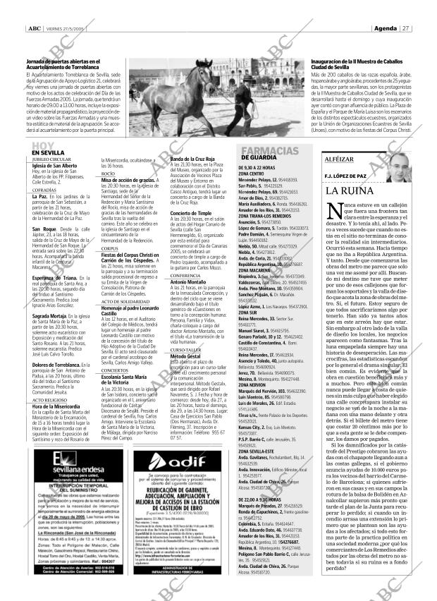 ABC SEVILLA 27-05-2005 página 27