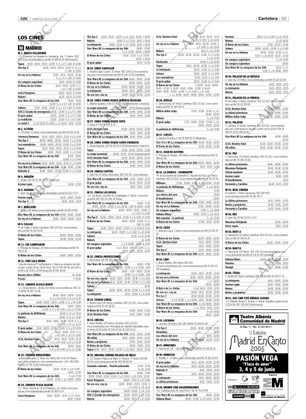 ABC MADRID 31-05-2005 página 65