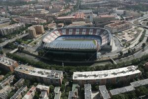 En la imagen: El Vicente Calderón, el río Manzanares y sus inmediaciones