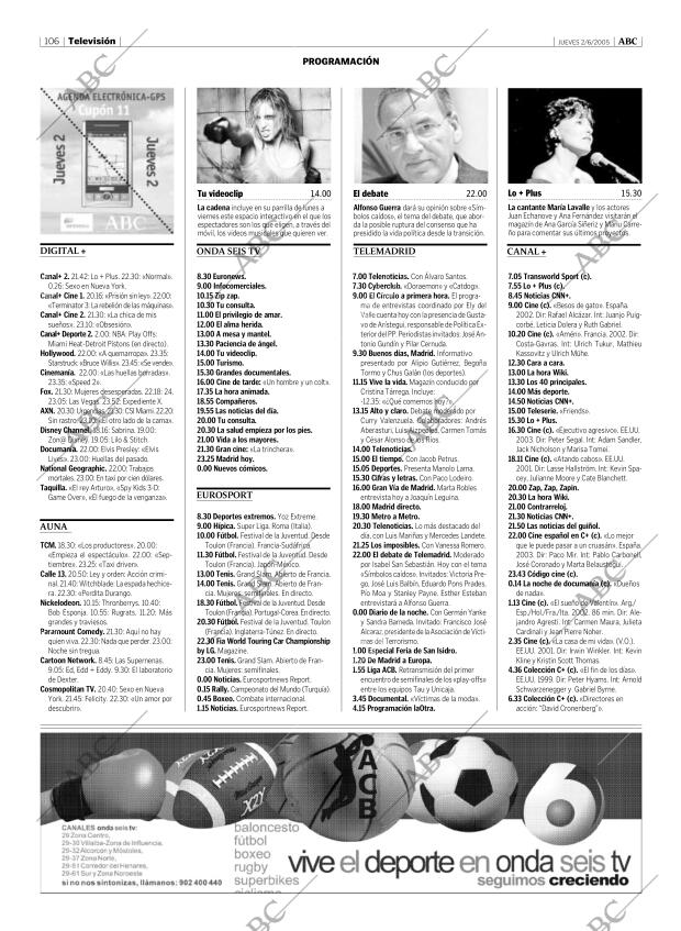ABC MADRID 02-06-2005 página 106