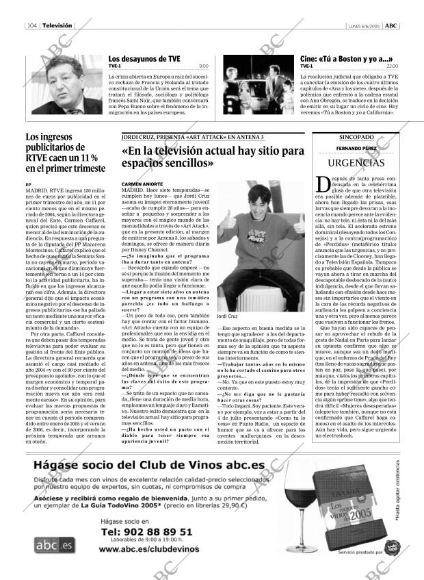 ABC MADRID 06-06-2005 página 104