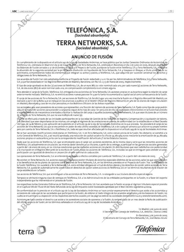 ABC MADRID 06-06-2005 página 23