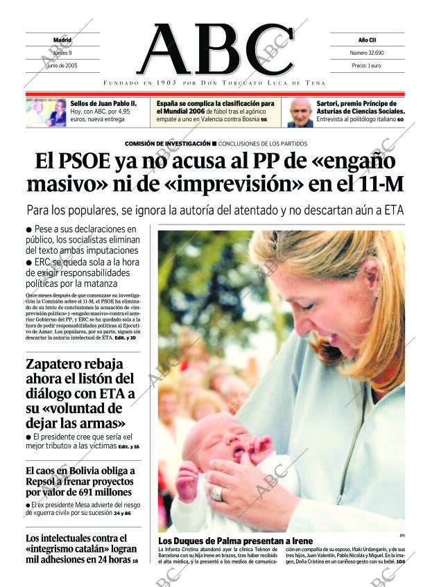 ABC MADRID 09-06-2005 página 1