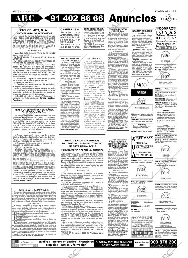 ABC MADRID 09-06-2005 página 83