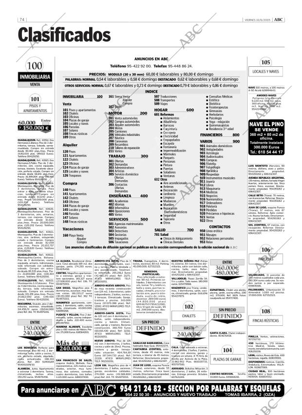 ABC SEVILLA 10-06-2005 página 74