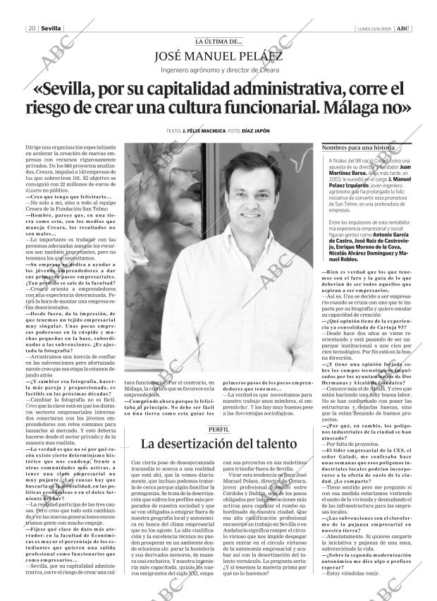 ABC SEVILLA 13-06-2005 página 20