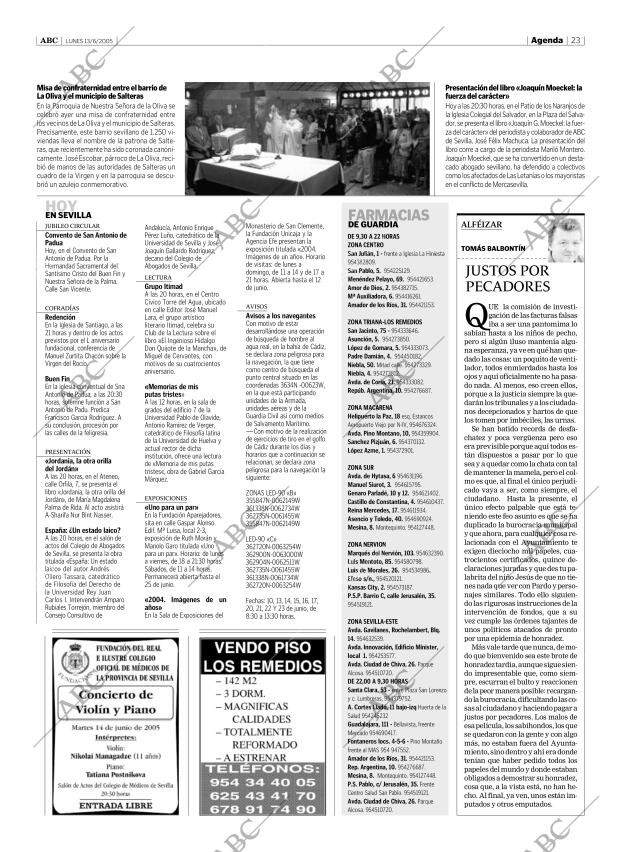 ABC SEVILLA 13-06-2005 página 23