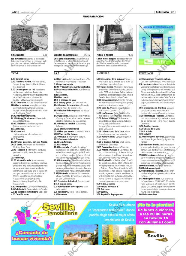 ABC SEVILLA 13-06-2005 página 87