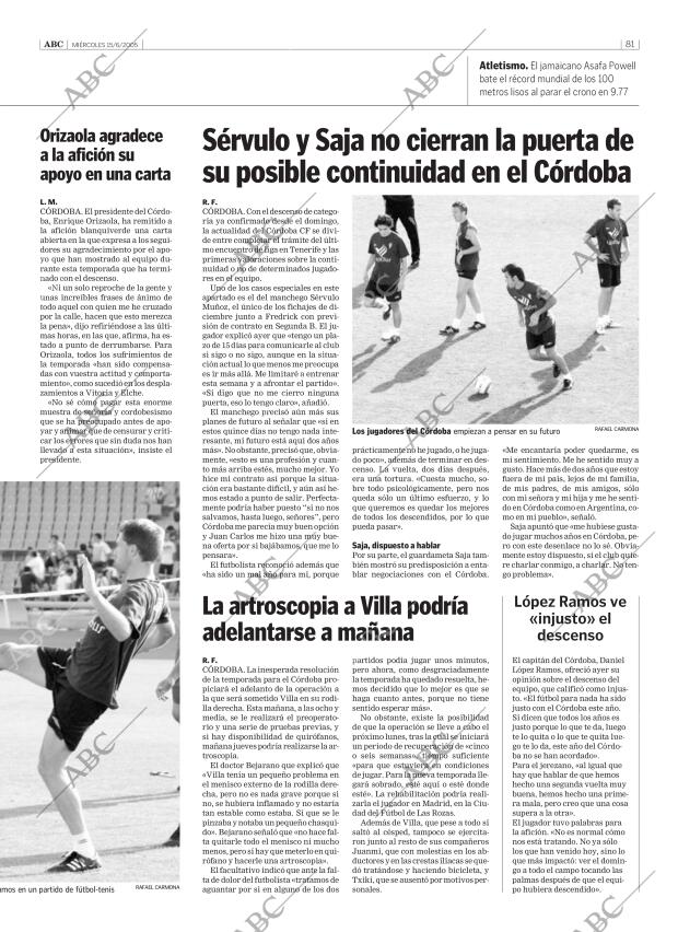 ABC CORDOBA 15-06-2005 página 81
