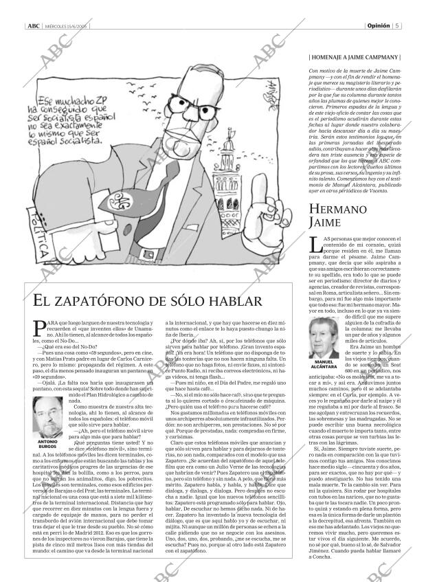Periodico Abc Madrid 15 06 2005 Portada Archivo Abc periodico abc madrid 15 06 2005 portada