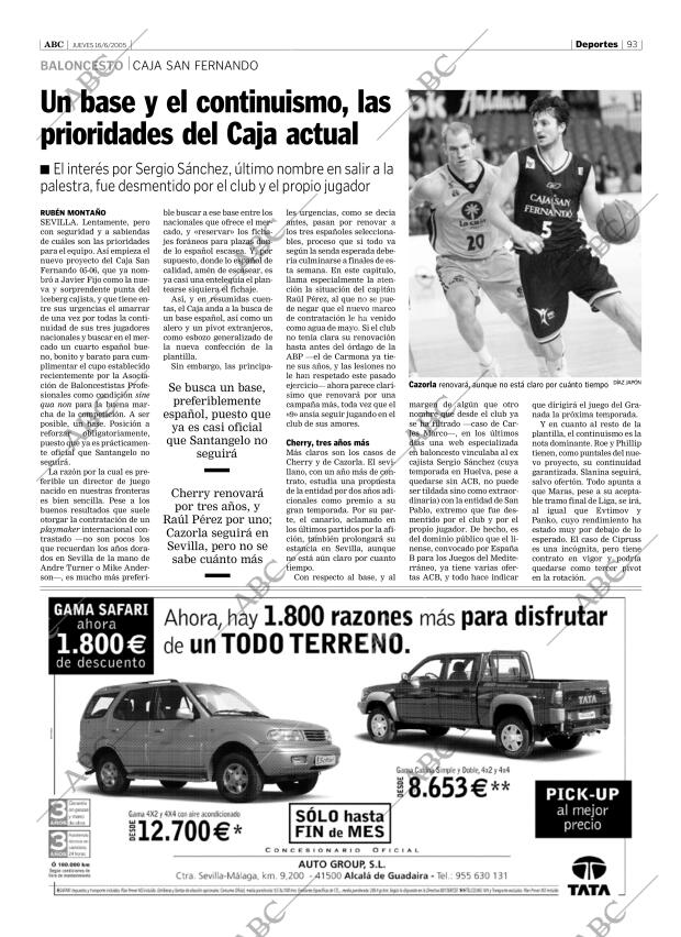 ABC SEVILLA 16-06-2005 página 93