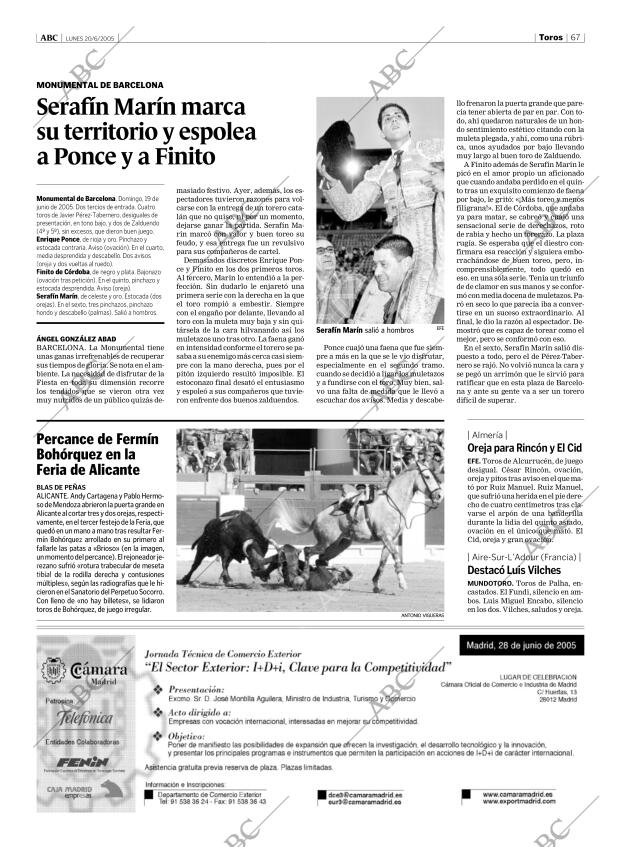 ABC MADRID 20-06-2005 página 67
