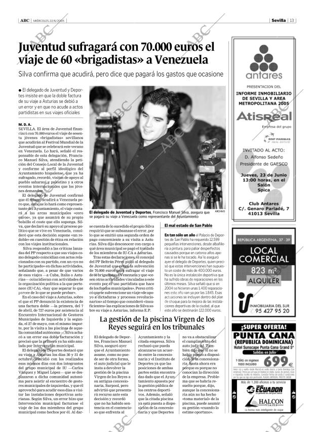 ABC SEVILLA 22-06-2005 página 13