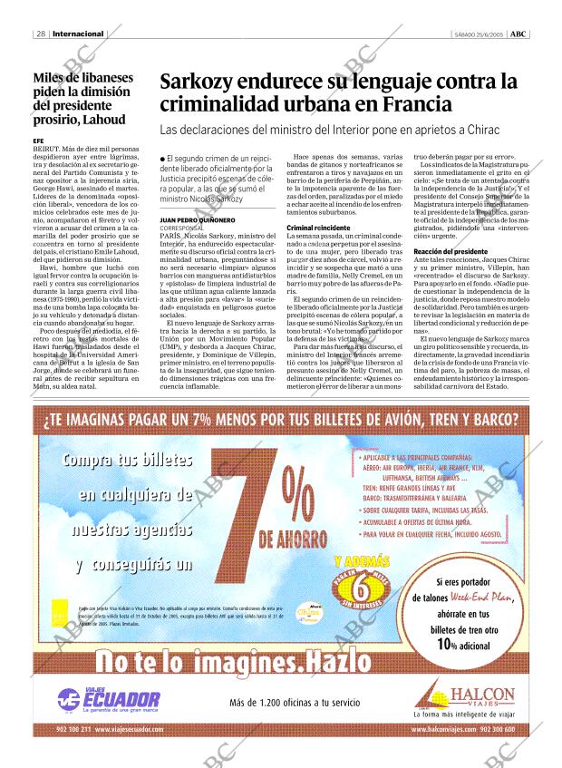 ABC MADRID 25-06-2005 página 28