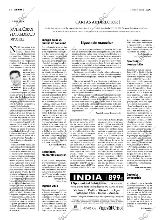 ABC MADRID 27-06-2005 página 8
