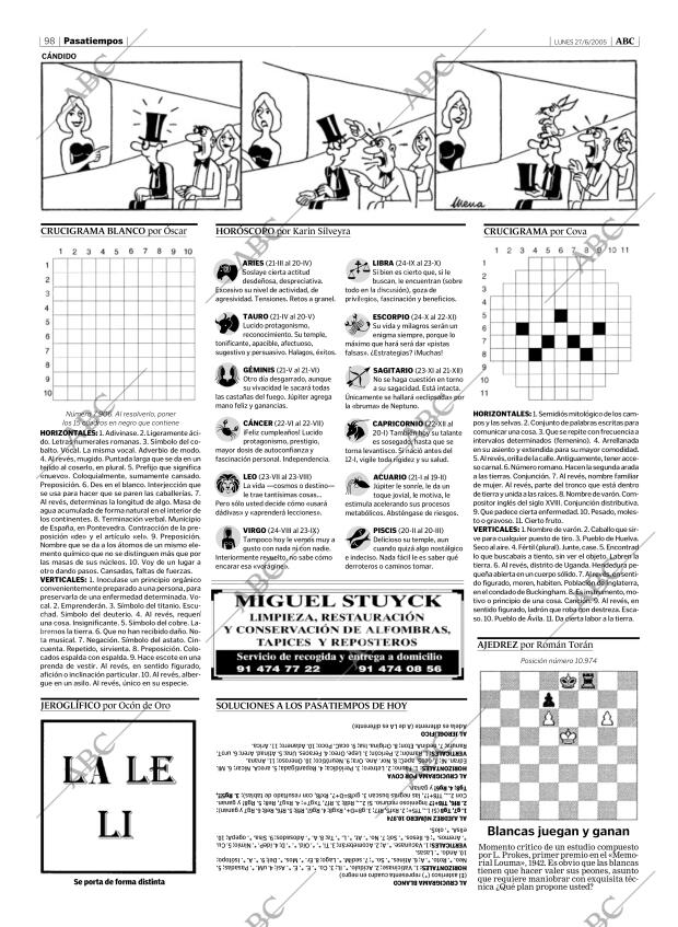ABC MADRID 27-06-2005 página 98