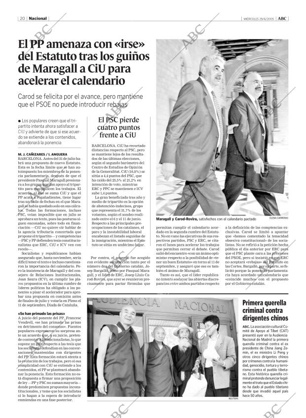 ABC MADRID 29-06-2005 página 20