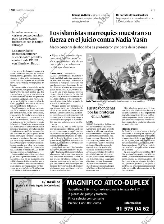 ABC MADRID 29-06-2005 página 27