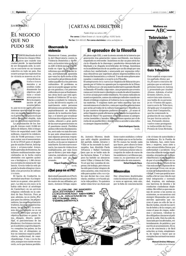 ABC SEVILLA 07-07-2005 página 8