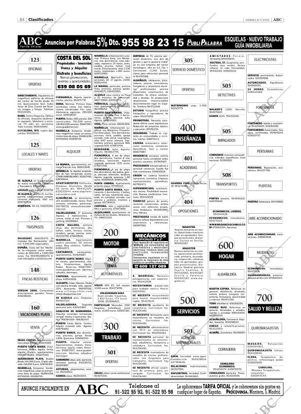 ABC SEVILLA 08-07-2005 página 84