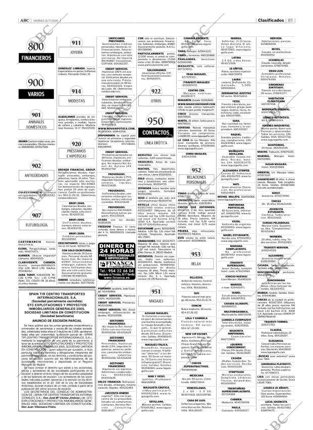 ABC SEVILLA 08-07-2005 página 85