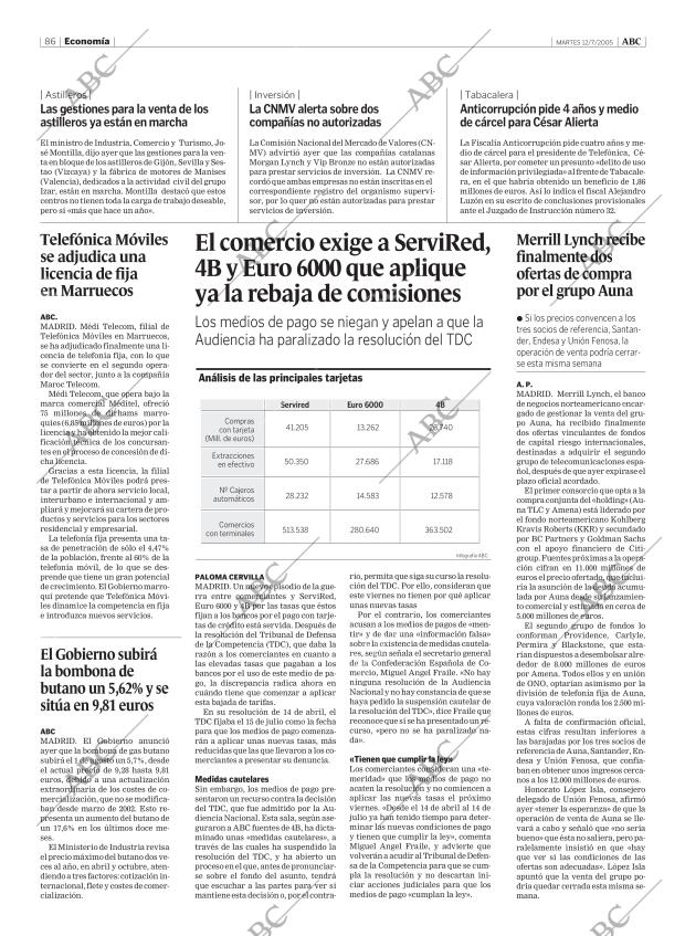 ABC MADRID 12-07-2005 página 86