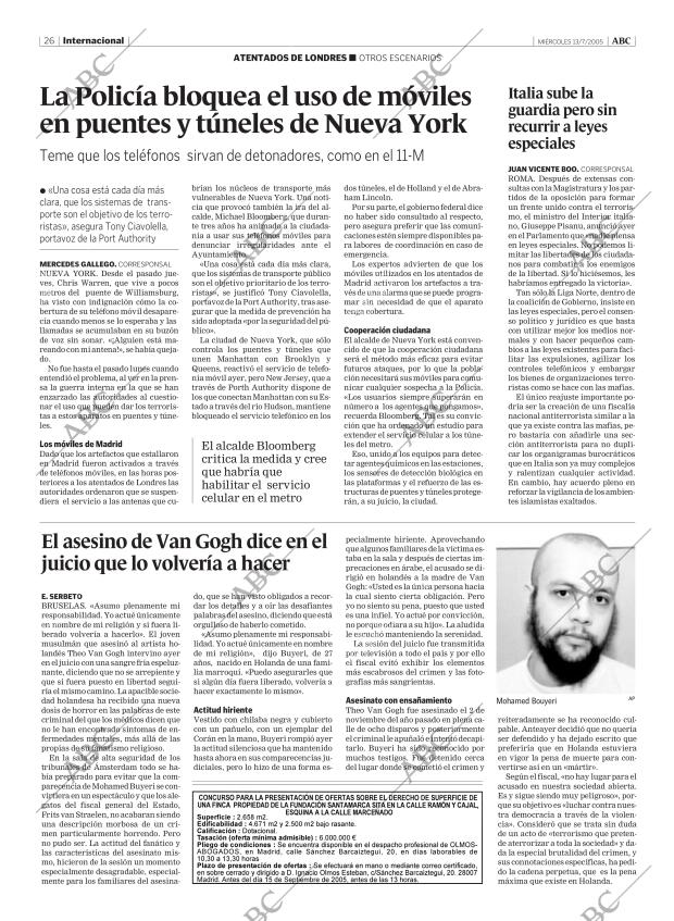 ABC MADRID 13-07-2005 página 26