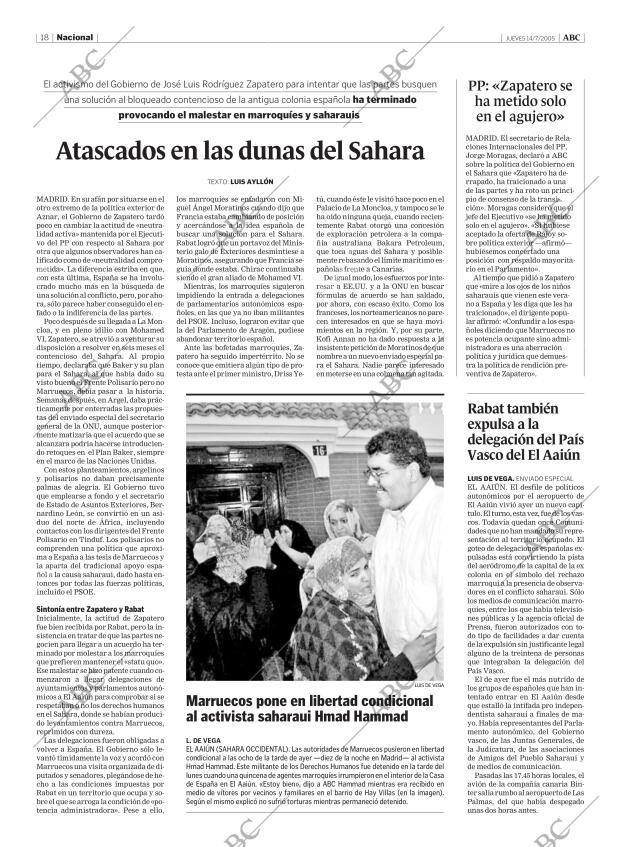 ABC MADRID 14-07-2005 página 18