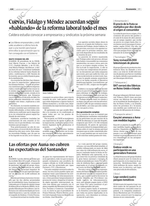 ABC MADRID 14-07-2005 página 89
