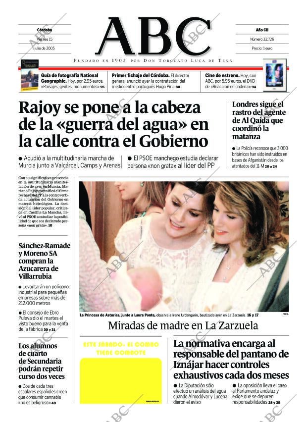 ABC CORDOBA 15-07-2005 página 1