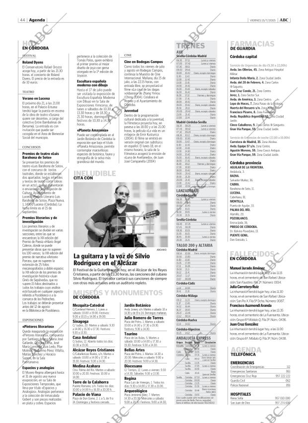 ABC CORDOBA 15-07-2005 página 44