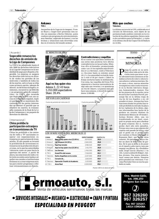 ABC CORDOBA 15-07-2005 página 92