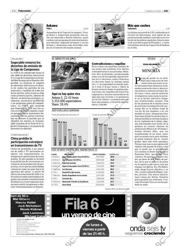 ABC MADRID 15-07-2005 página 100