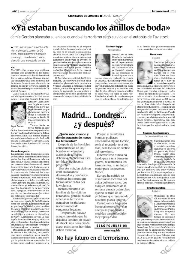 ABC MADRID 15-07-2005 página 25
