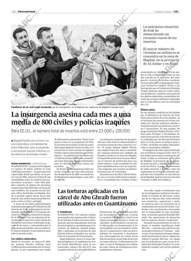 ABC MADRID 15-07-2005 página 28