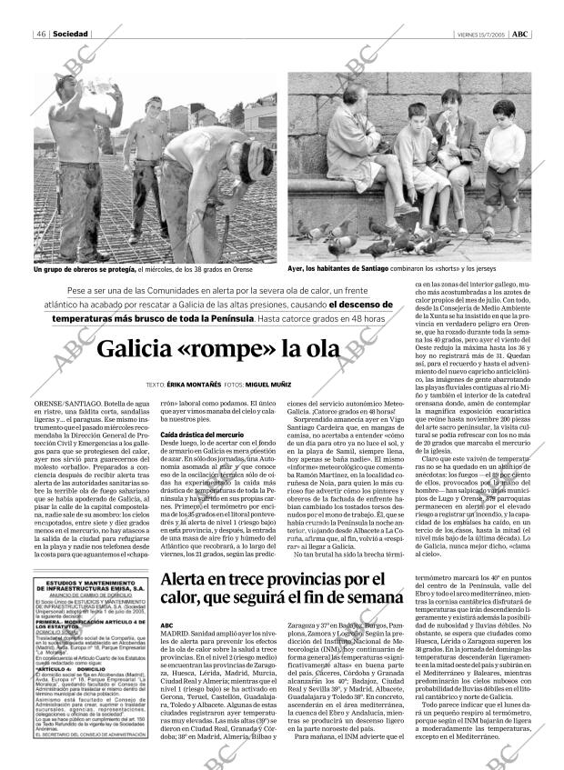 ABC MADRID 15-07-2005 página 46