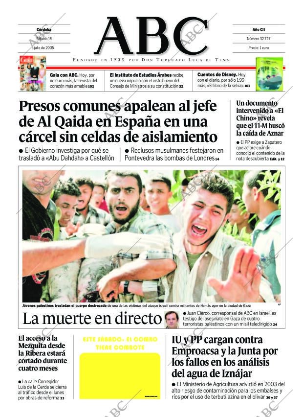 ABC CORDOBA 16-07-2005 página 1