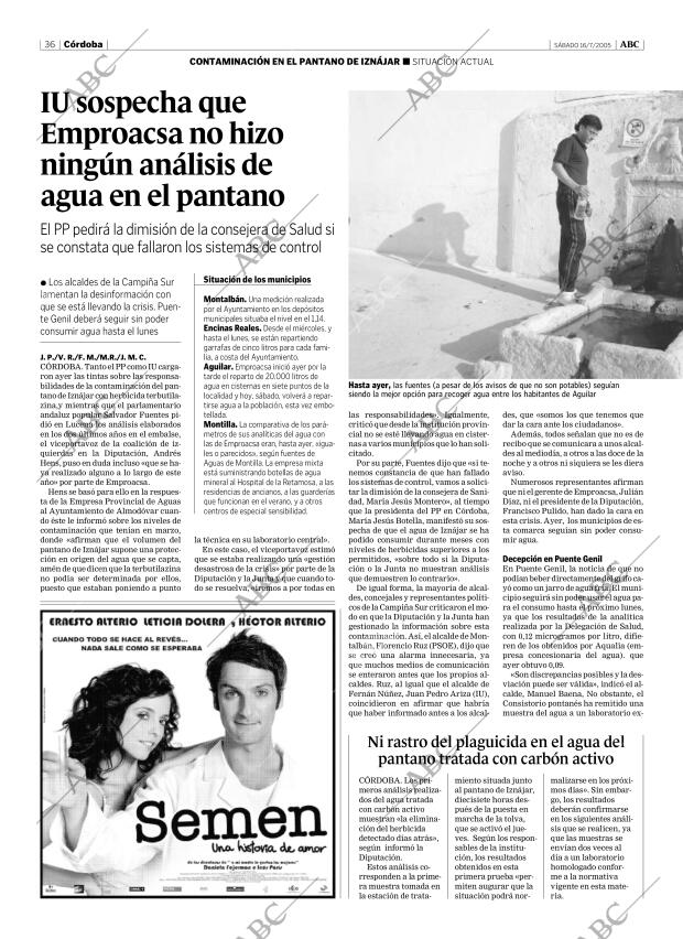 ABC CORDOBA 16-07-2005 página 36