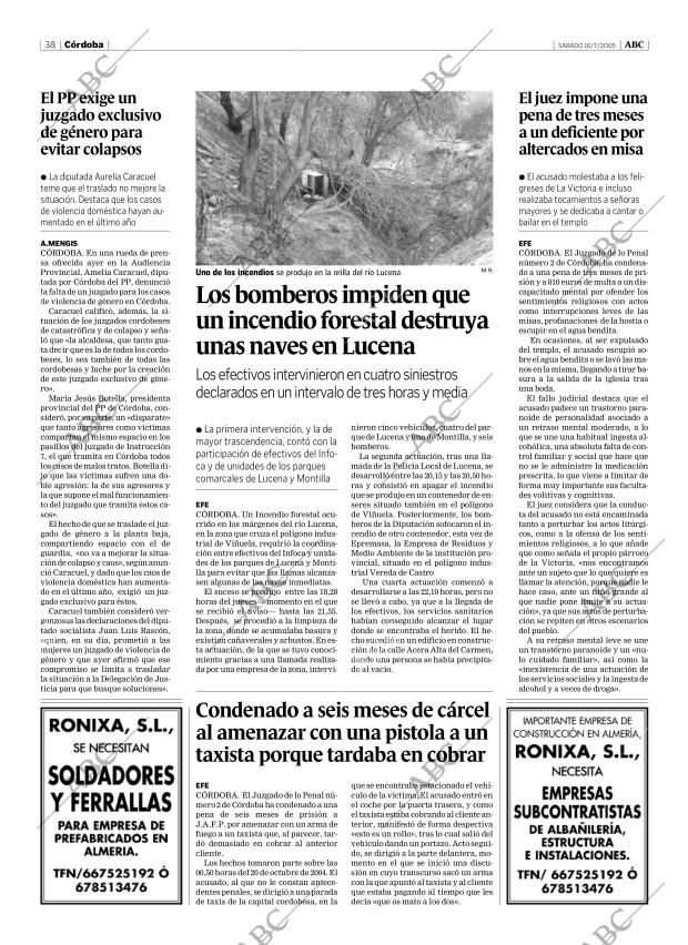 ABC CORDOBA 16-07-2005 página 38