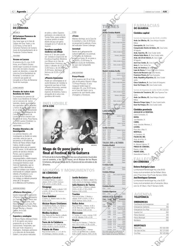 ABC CORDOBA 16-07-2005 página 42