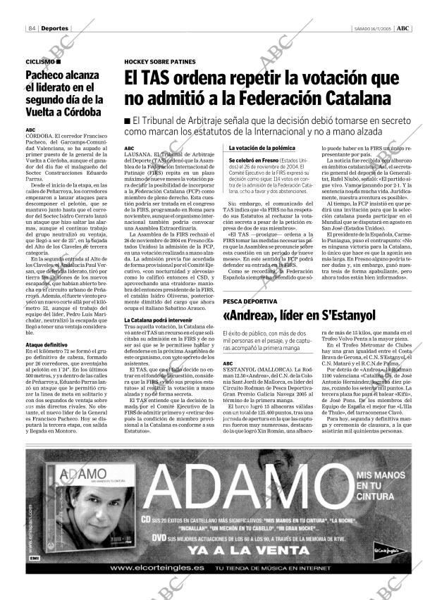 ABC CORDOBA 16-07-2005 página 84