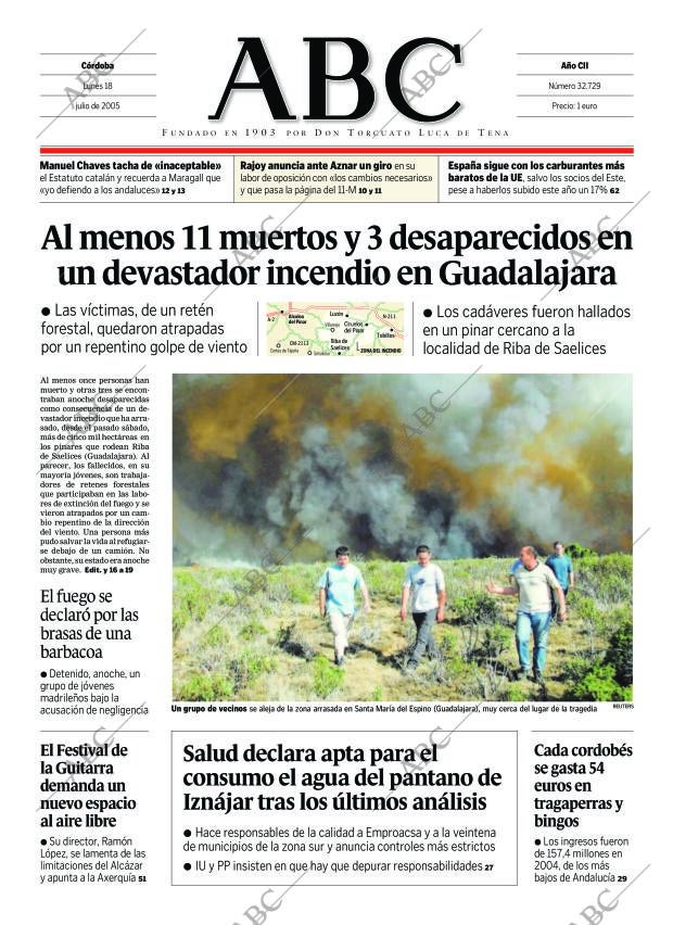 ABC CORDOBA 18-07-2005 página 1