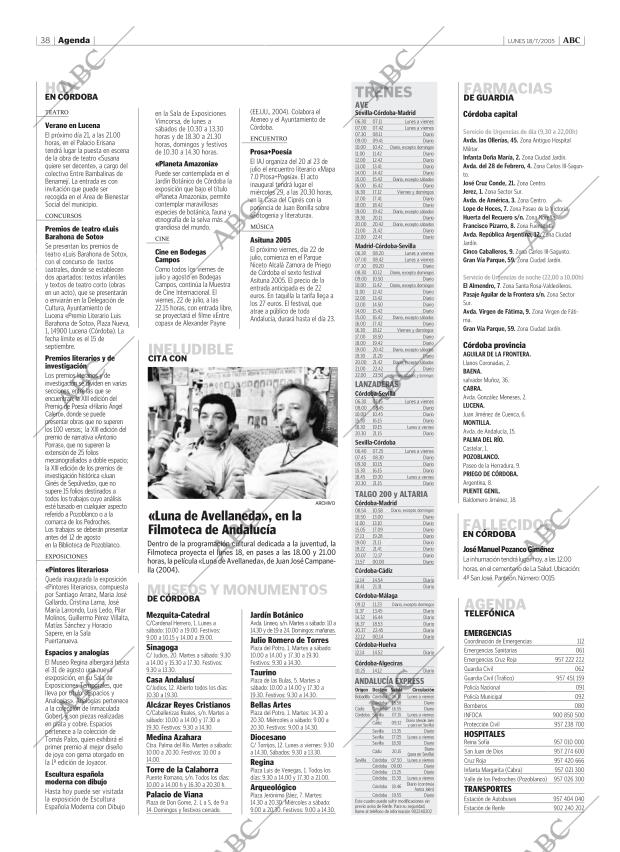 ABC CORDOBA 18-07-2005 página 38