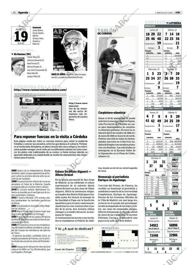 ABC CORDOBA 19-07-2005 página 46